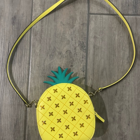 kate spade Handbags - kate spade Yellow Pineapple Crossbody with Teal Top